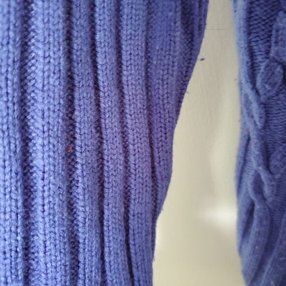 Karen Scott Pullover Crewneck Sweater Royal Blue Size L - Picture 9 of 11